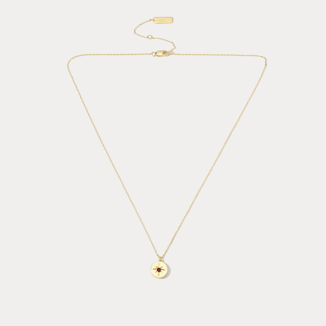 Burgundy Aurora Polaris Necklace