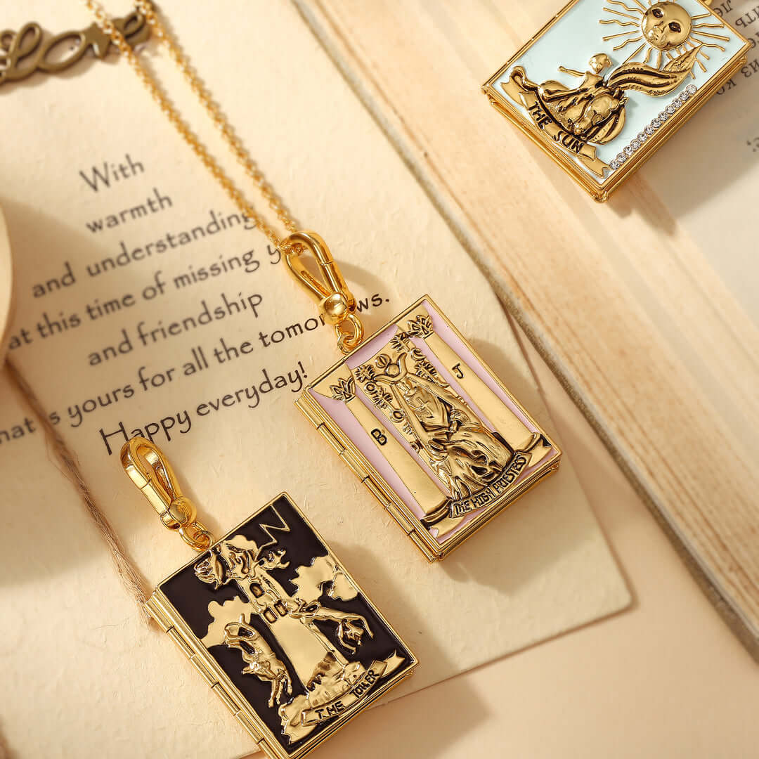 Tarot Locket Pendant Set G