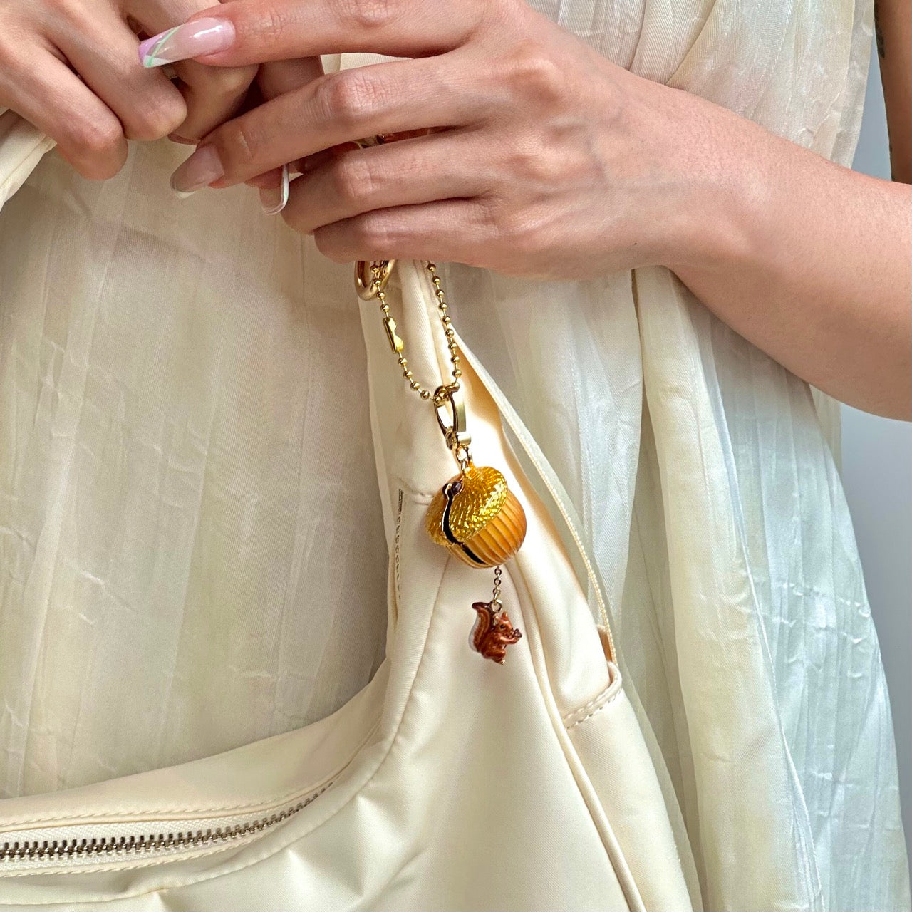 Acorn Squirrel Locket Pendant