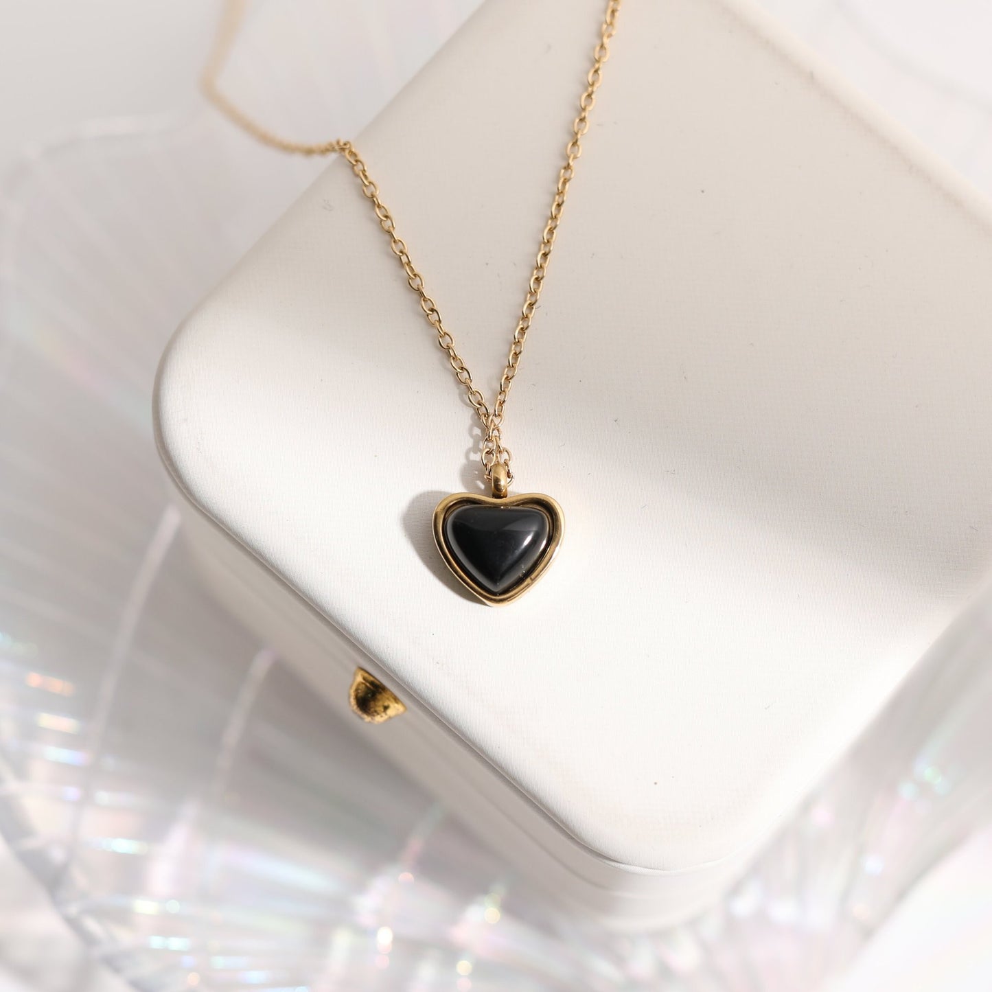 Black Heart Necklace