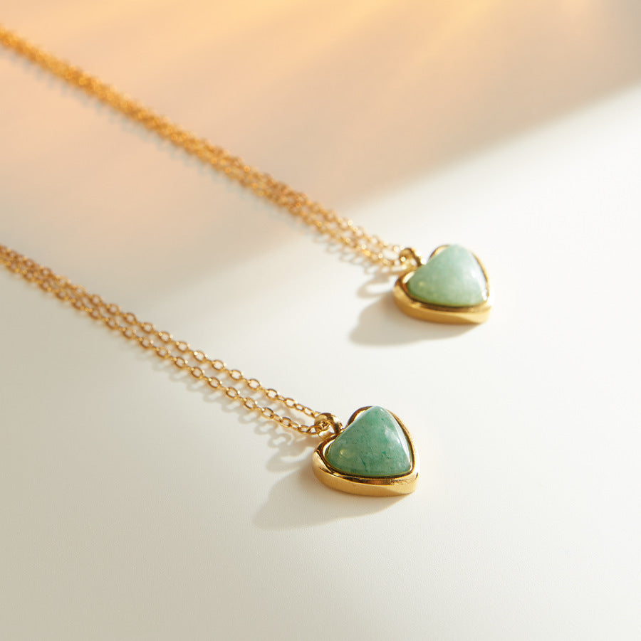 Green Heart Necklace