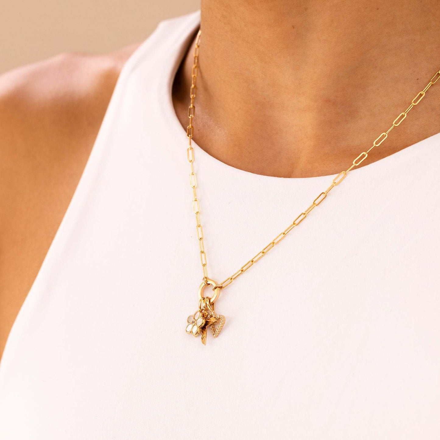 Personalized Signature Charm Holder Necklace