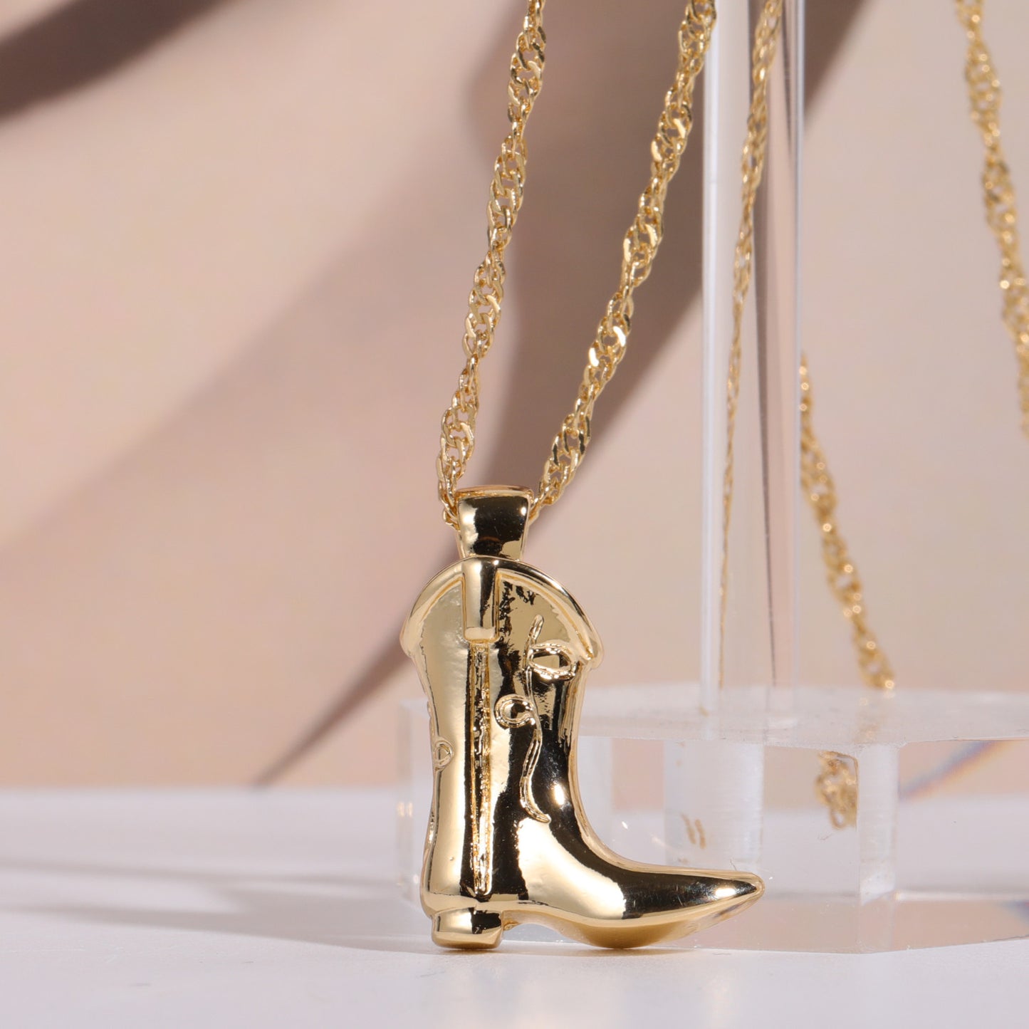 Horseshoe Boot Necklace