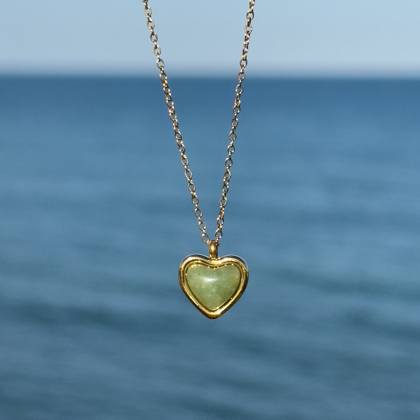 Green Heart Necklace