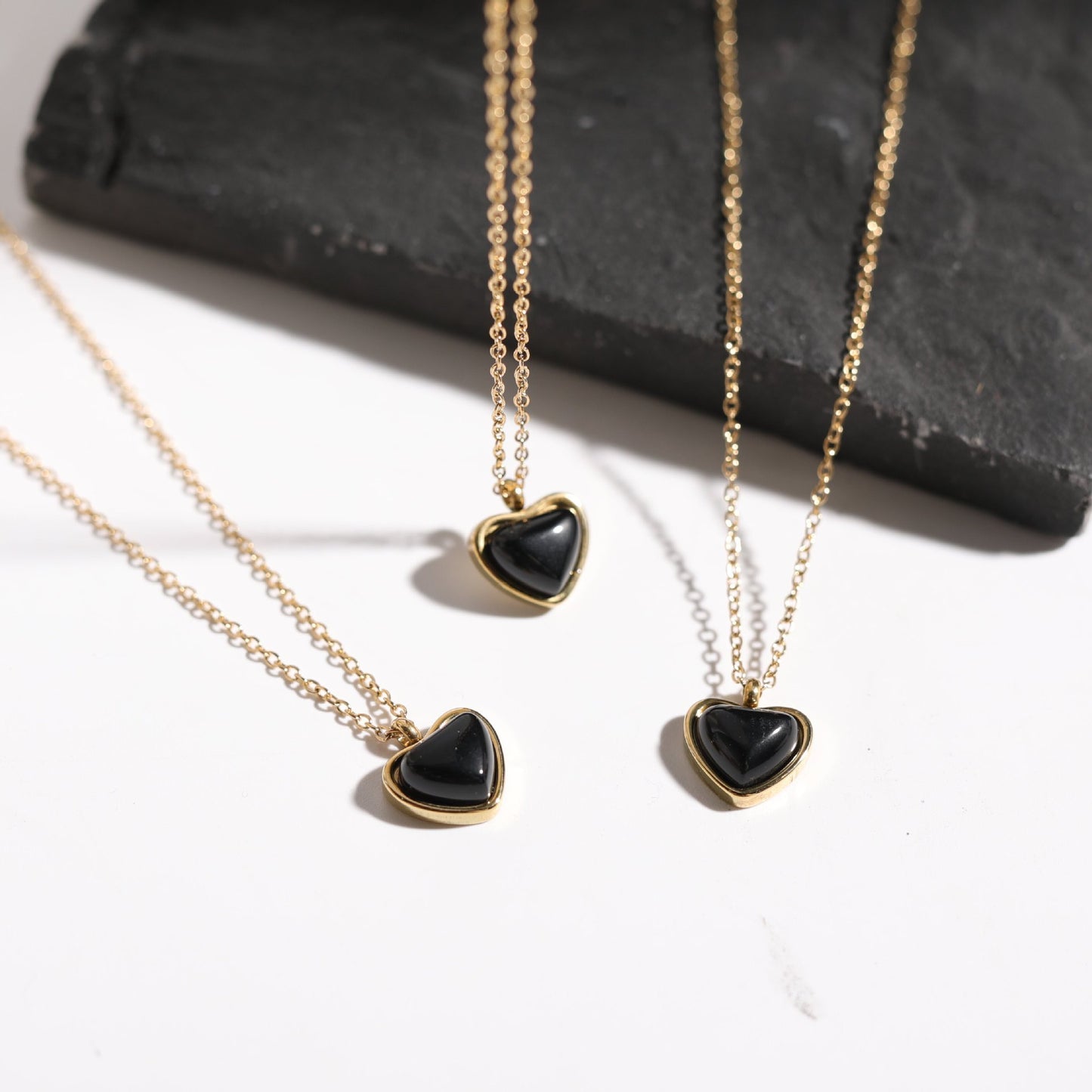 Black Heart Necklace