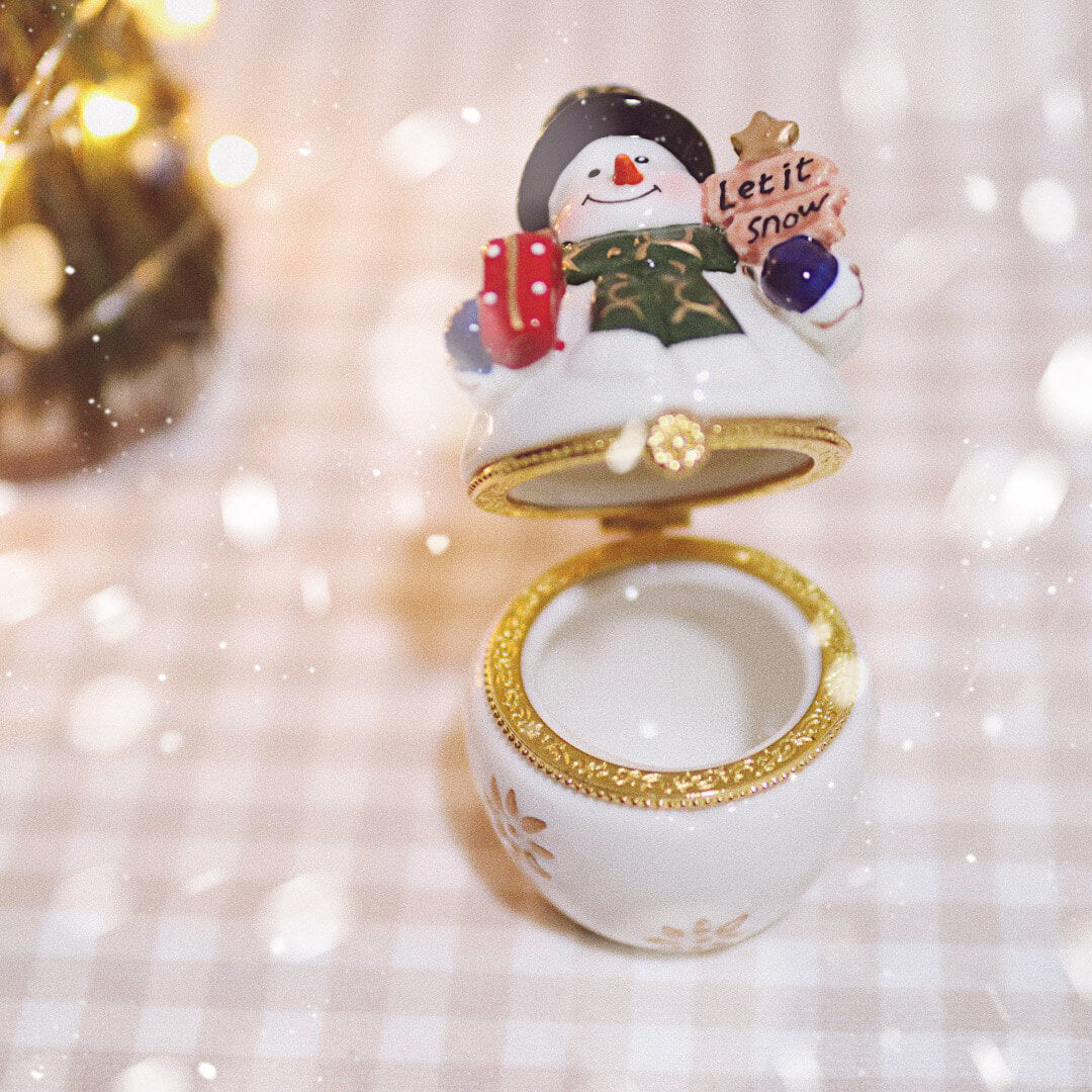 Snowman Trinket Box