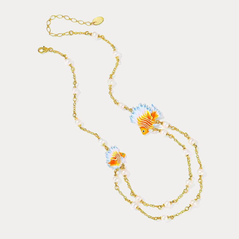 Tropical Fish Layered Necklace