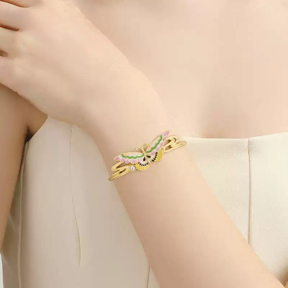 Butterfly Bangle Bracelet