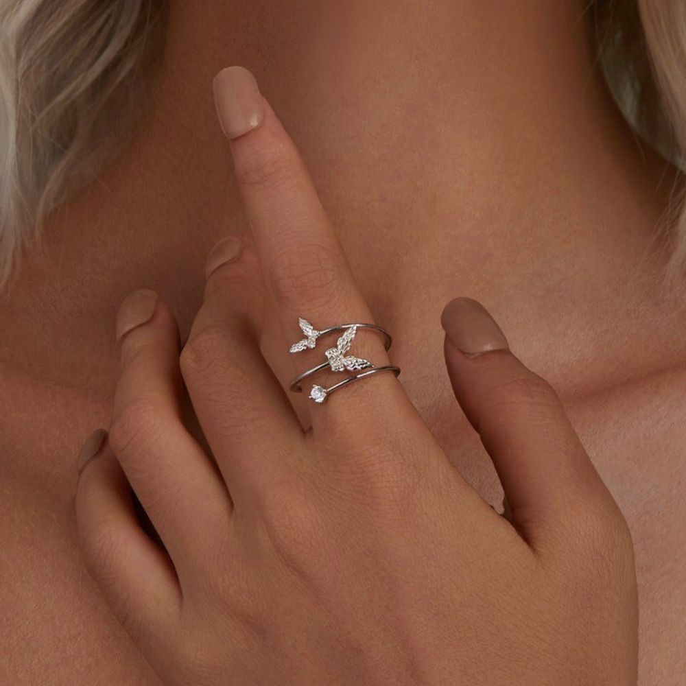 Butterfly Pin Ring