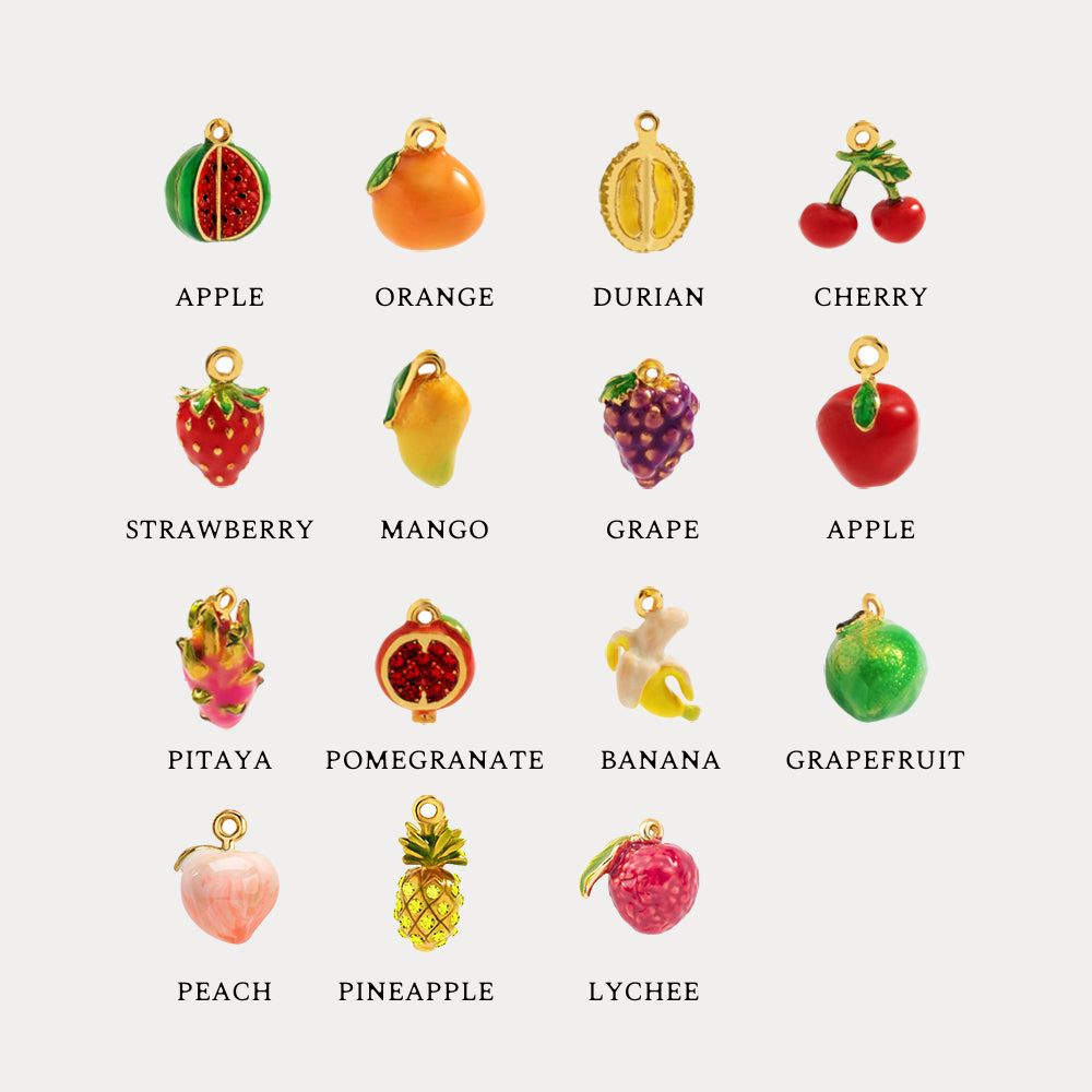 Personalized Fruit Bracelet With Pearls