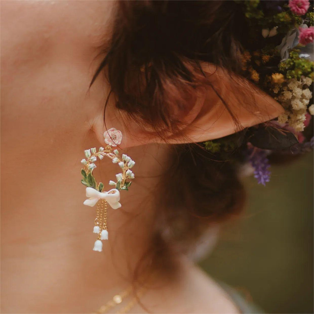 Lily Of The Valley Bow Earrings