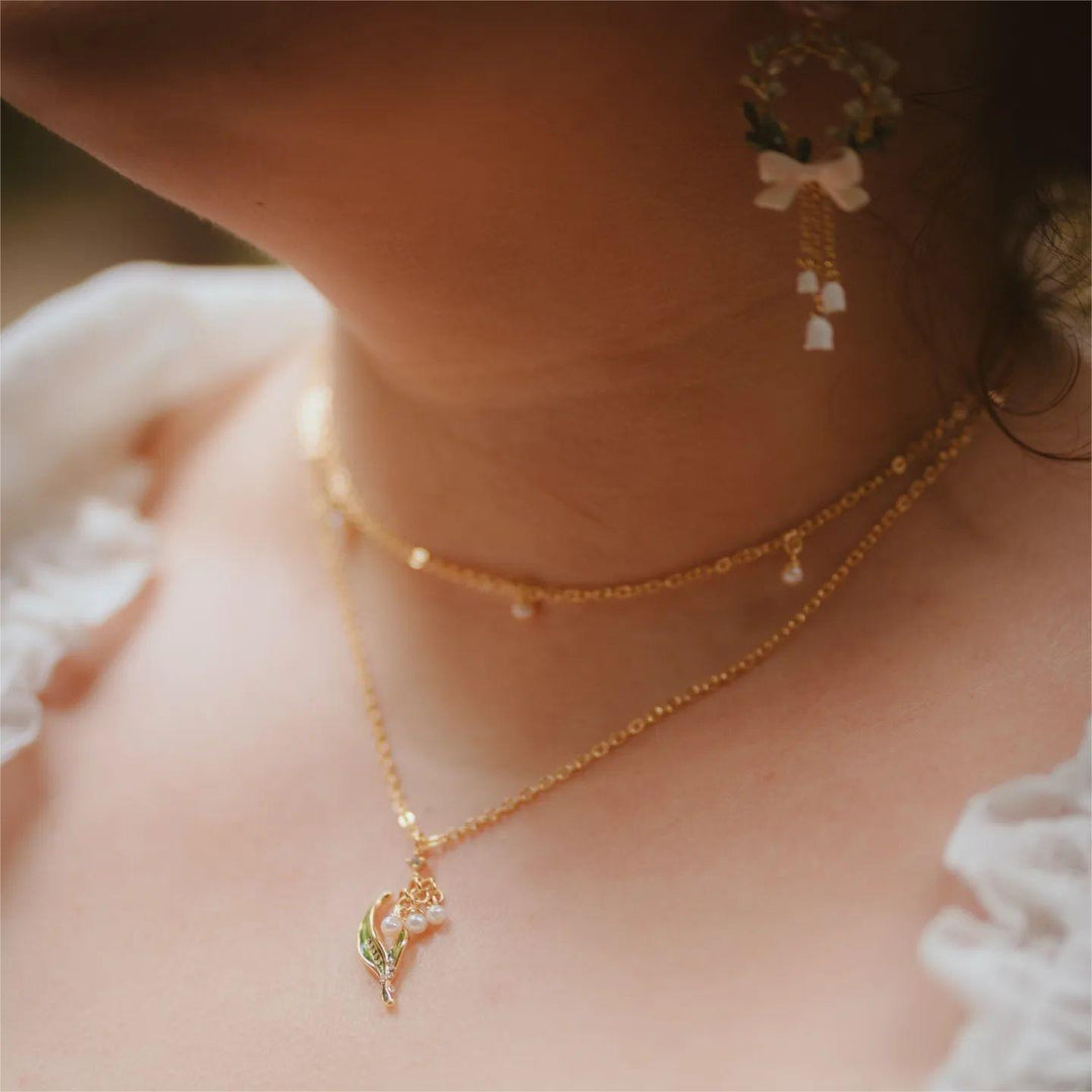 Lily Of The Valley Bow Earrings