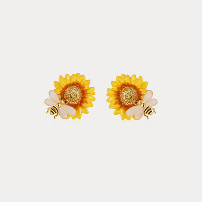 Sunflower Stud Earrings