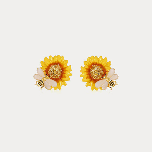 Sunflower Stud Earrings