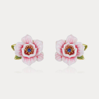 Pink Rose Earrings