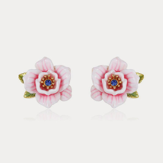 Pink Rose Earrings