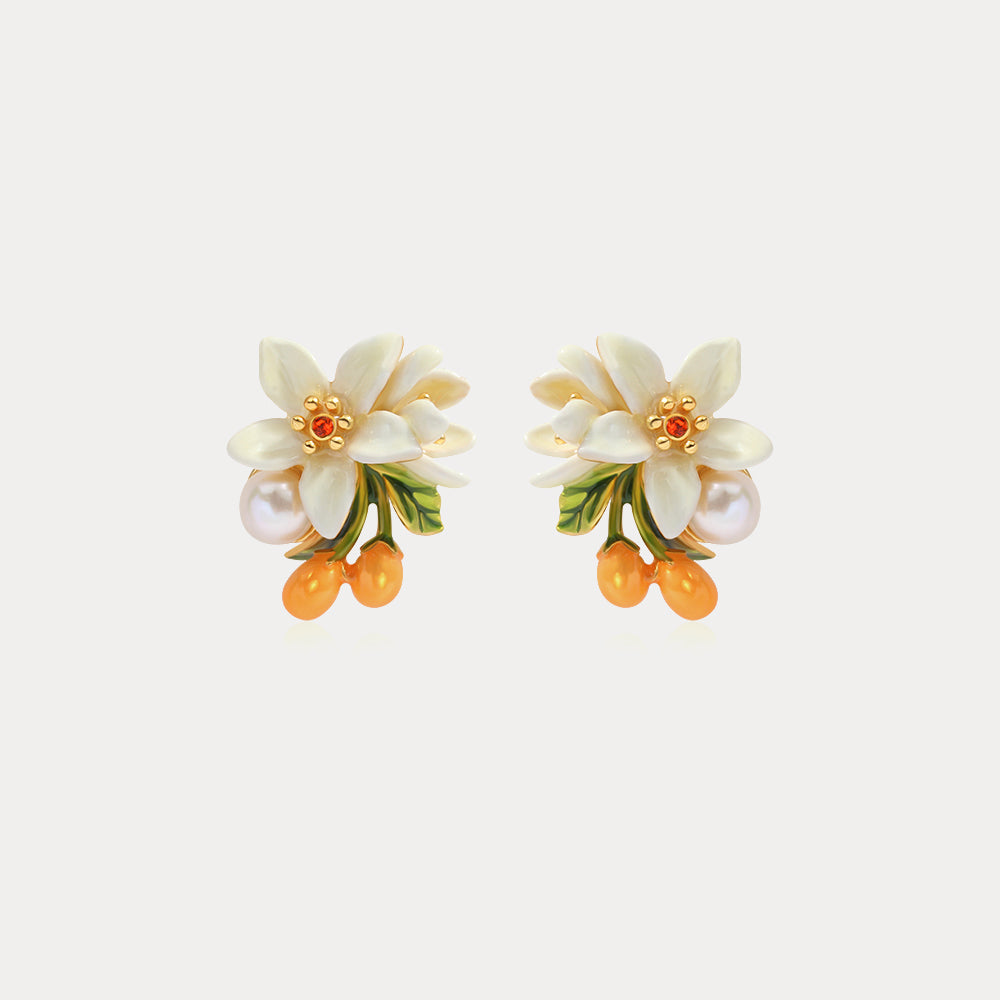 Orange Blossom Earrings