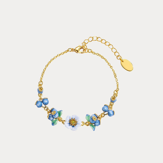 Blueberry Flower  Bracelet