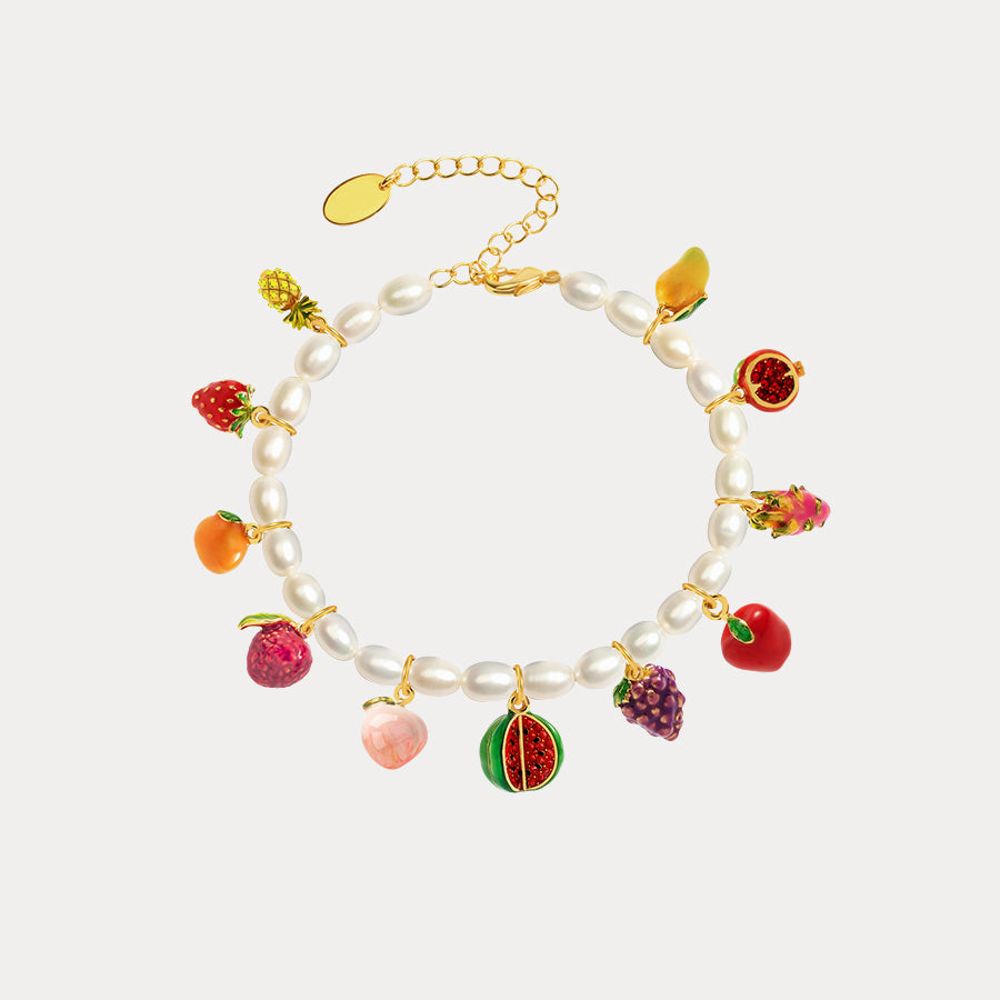 Fruit DIY Bracelet With Pearls