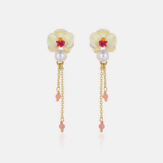 Phalaenopsis Tassel Earrings