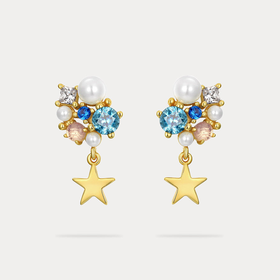 Celestial Dreams Crystal Stud Earrings