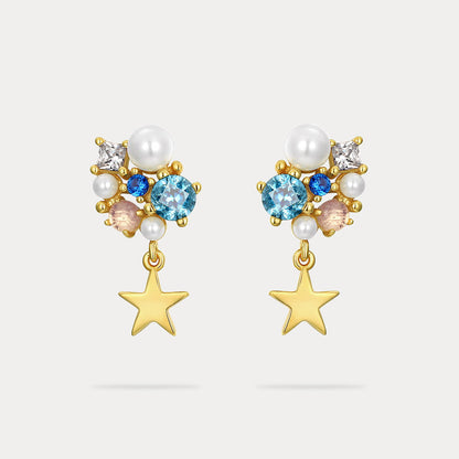 Celestial Dreams Crystal Stud Earrings