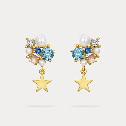 Celestial Dreams Crystal Stud Earrings