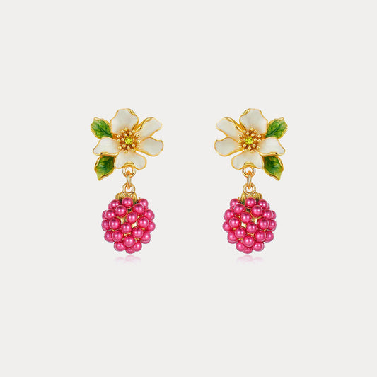 Raspberry Stud Earrings