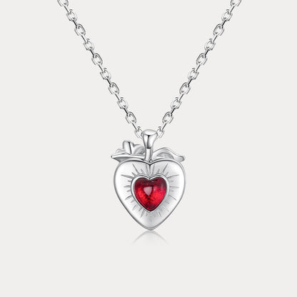 Stawberry Heart Necklace