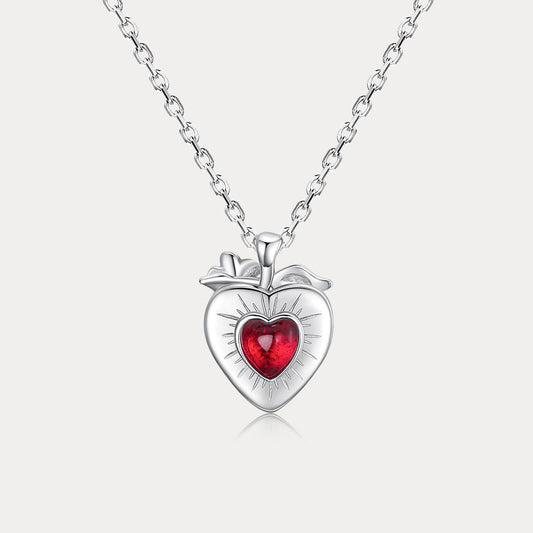 Stawberry Heart Necklace