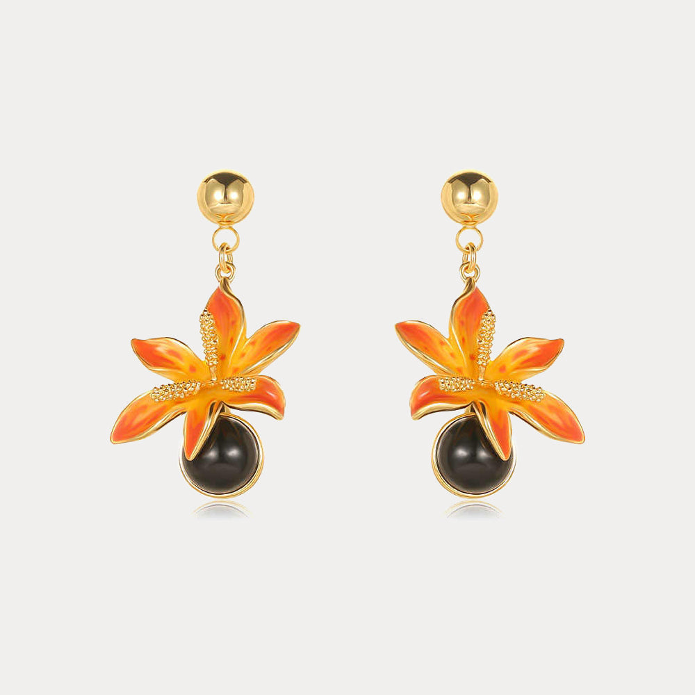 Blackberry Lily Earrings