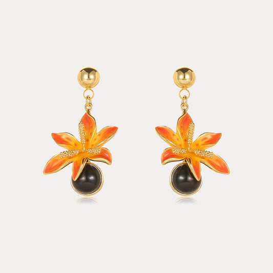 Blackberry Lily Earrings