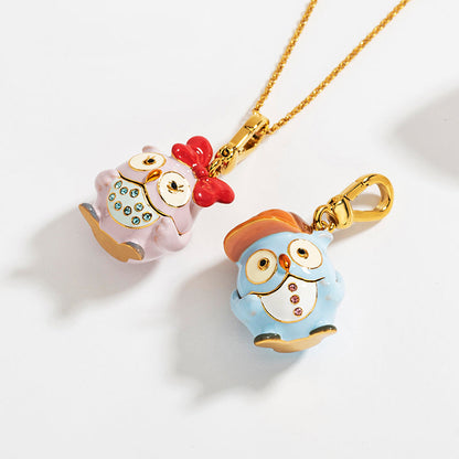 Owl Locket Pendant