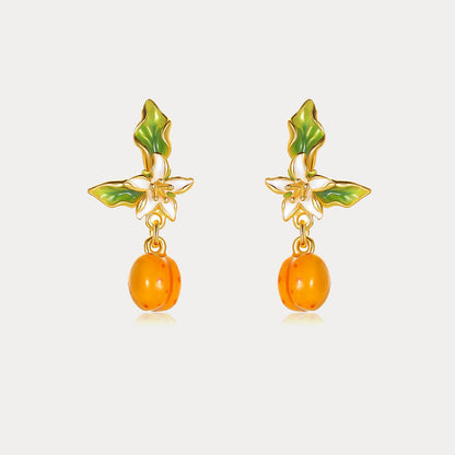 Golden Apricot Earrings