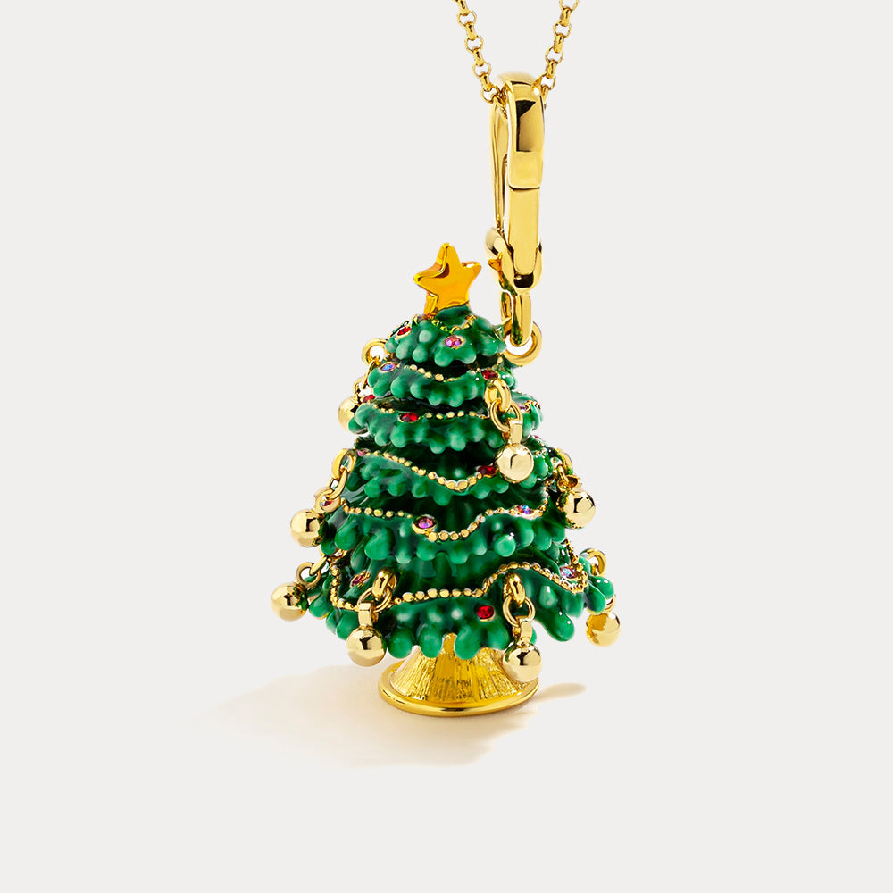 Christmas Tree Locket Pendant