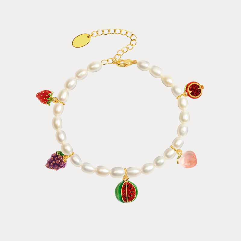 Fruit DIY Bracelet With Pearls