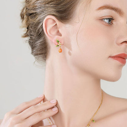 Golden Apricot Earrings