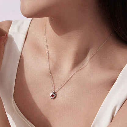 Stawberry Heart Necklace