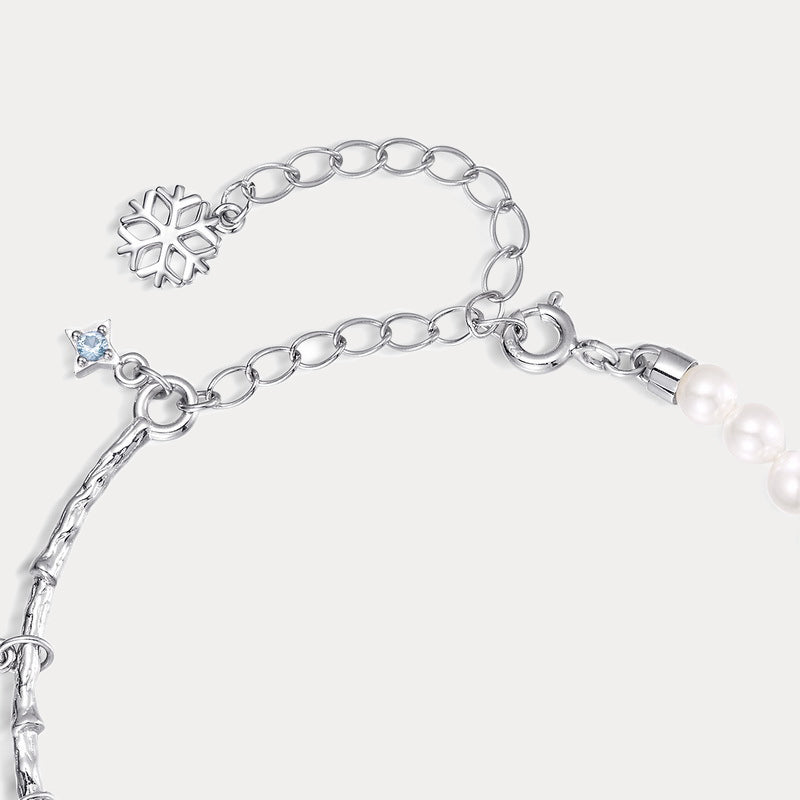 Snowflake Pearl Bracelet