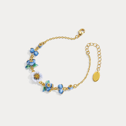 Blueberry Flower  Bracelet