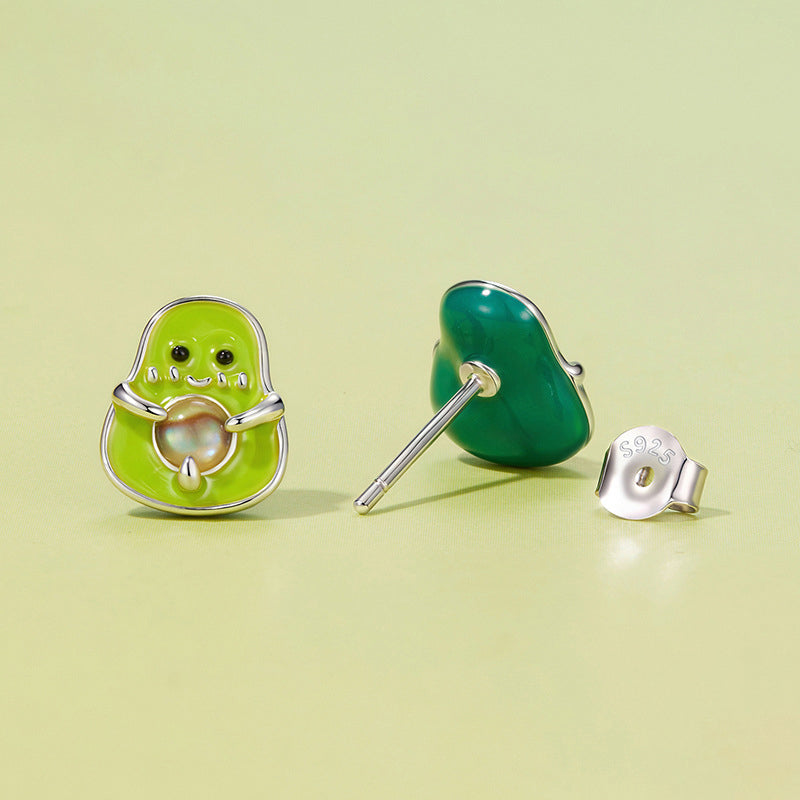 Avocado Stud Earrings