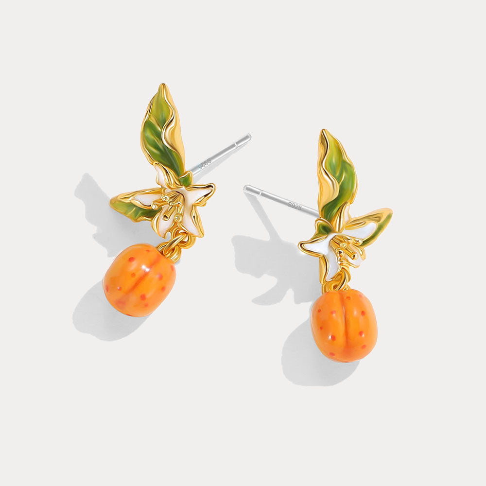 Golden Apricot Earrings