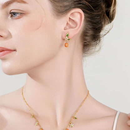 Golden Apricot Earrings