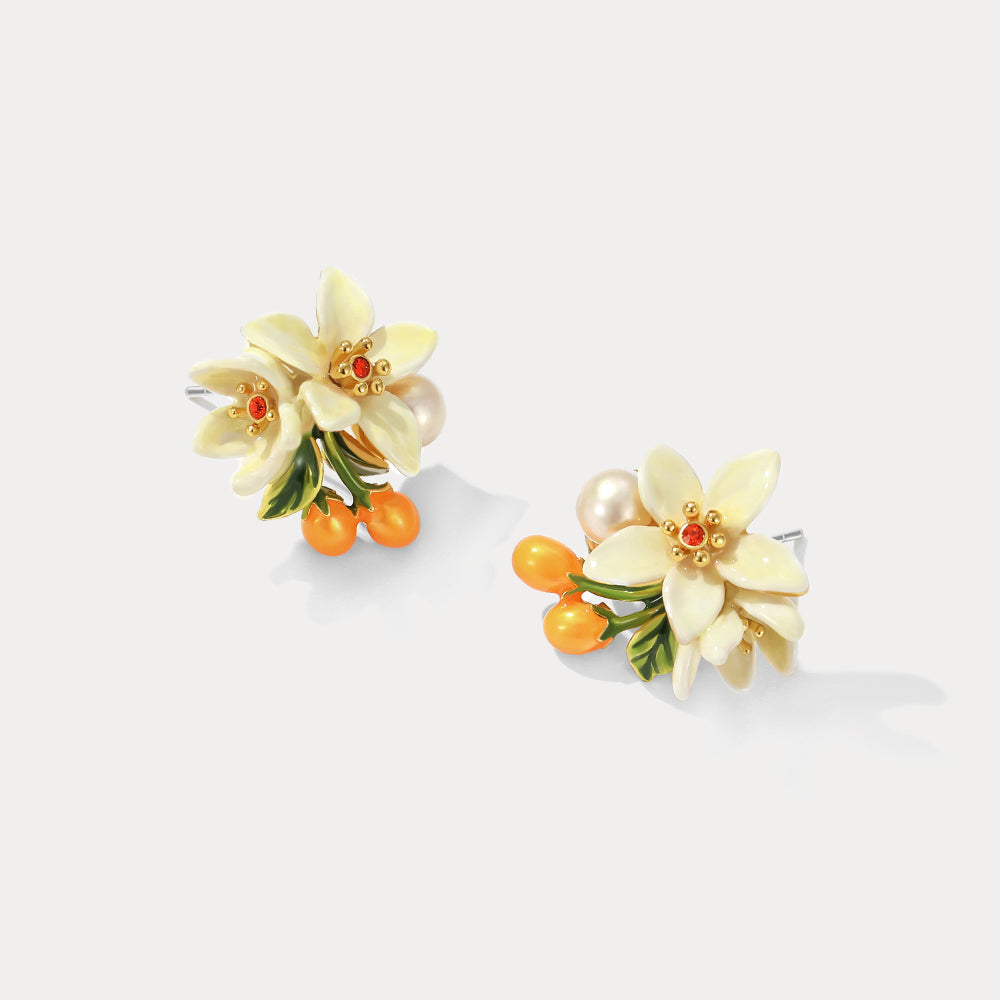 Orange Blossom Earrings