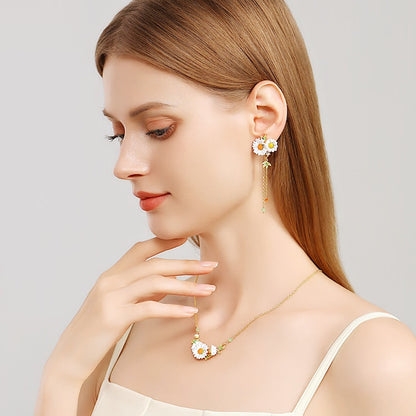 Daisy Tassel Earrings