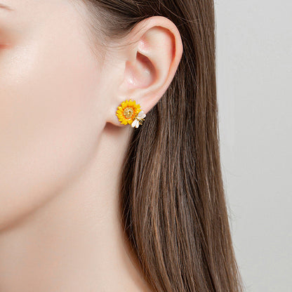 Sunflower Stud Earrings