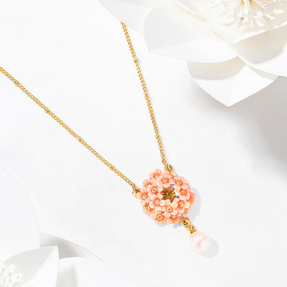 Pink Verbena Necklace