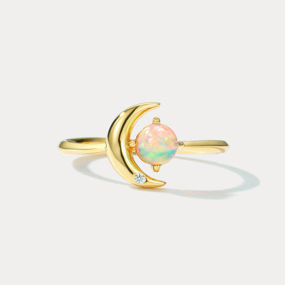 Moon Star Opal Ring