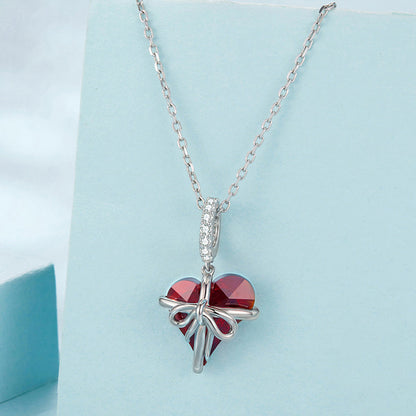 Heart Bow Necklace
