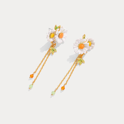 Daisy Tassel Earrings